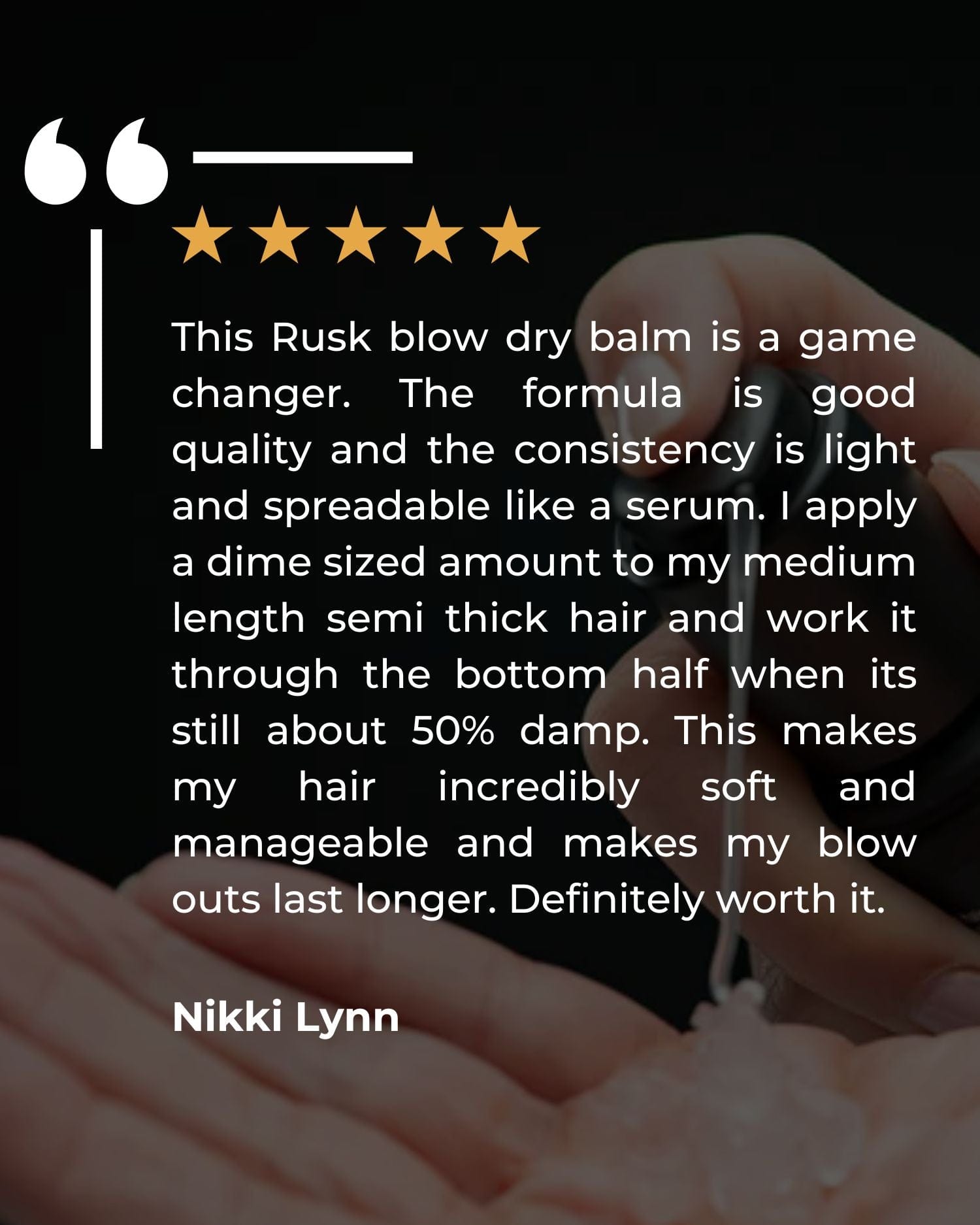 RUSK - Blow Dry Balm - 5 oz.