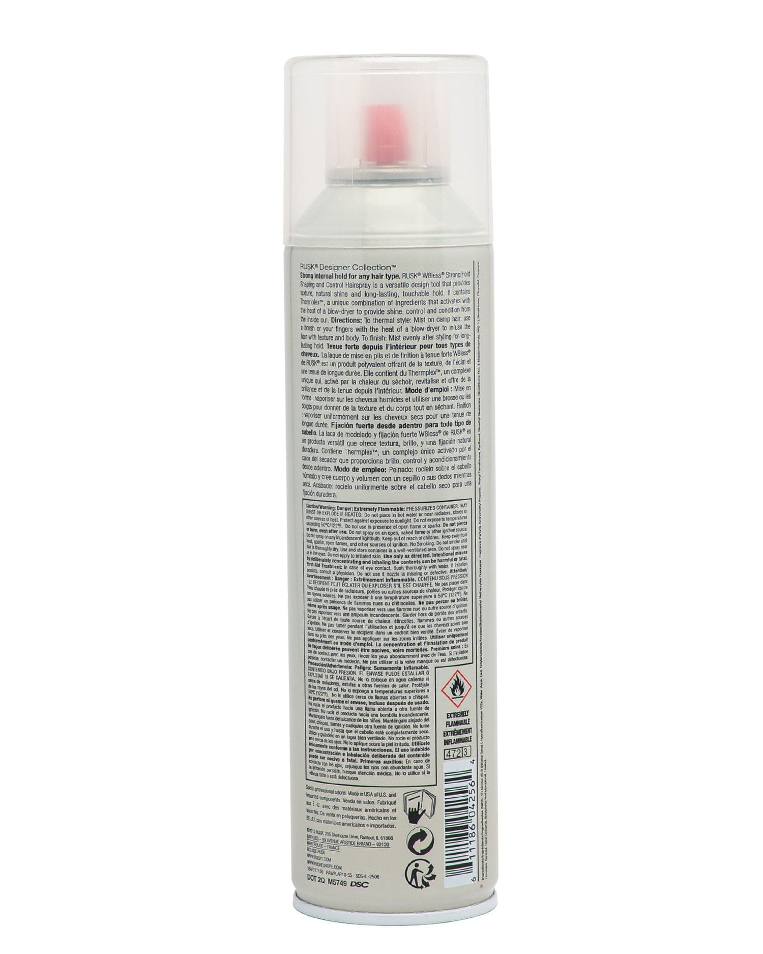 RUSK - Designer Collection W8less Strong Hold Hairspray - 55% VOC