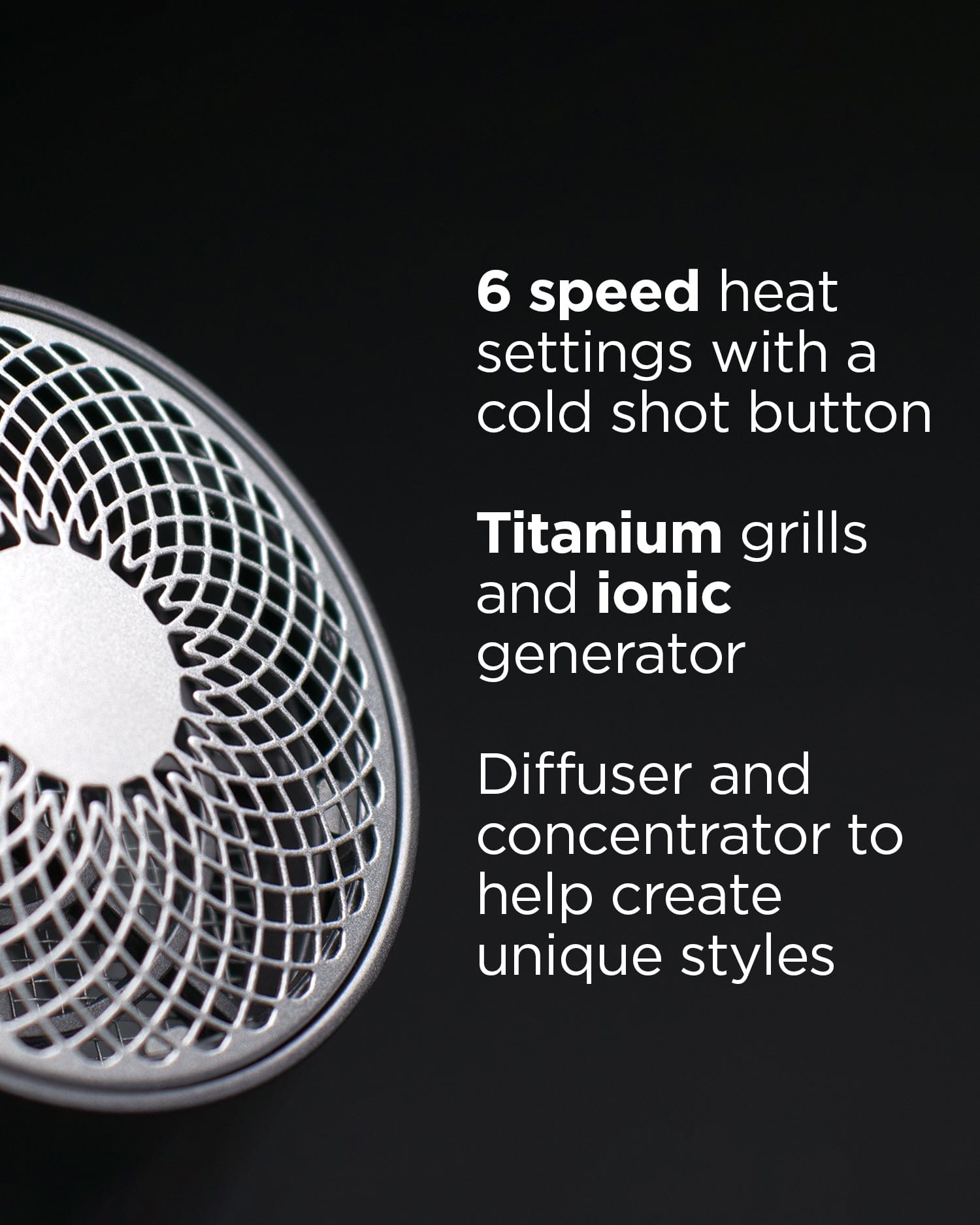 RUSK - SPEEDTITANIUM 6-speed Professional Hair Dryer