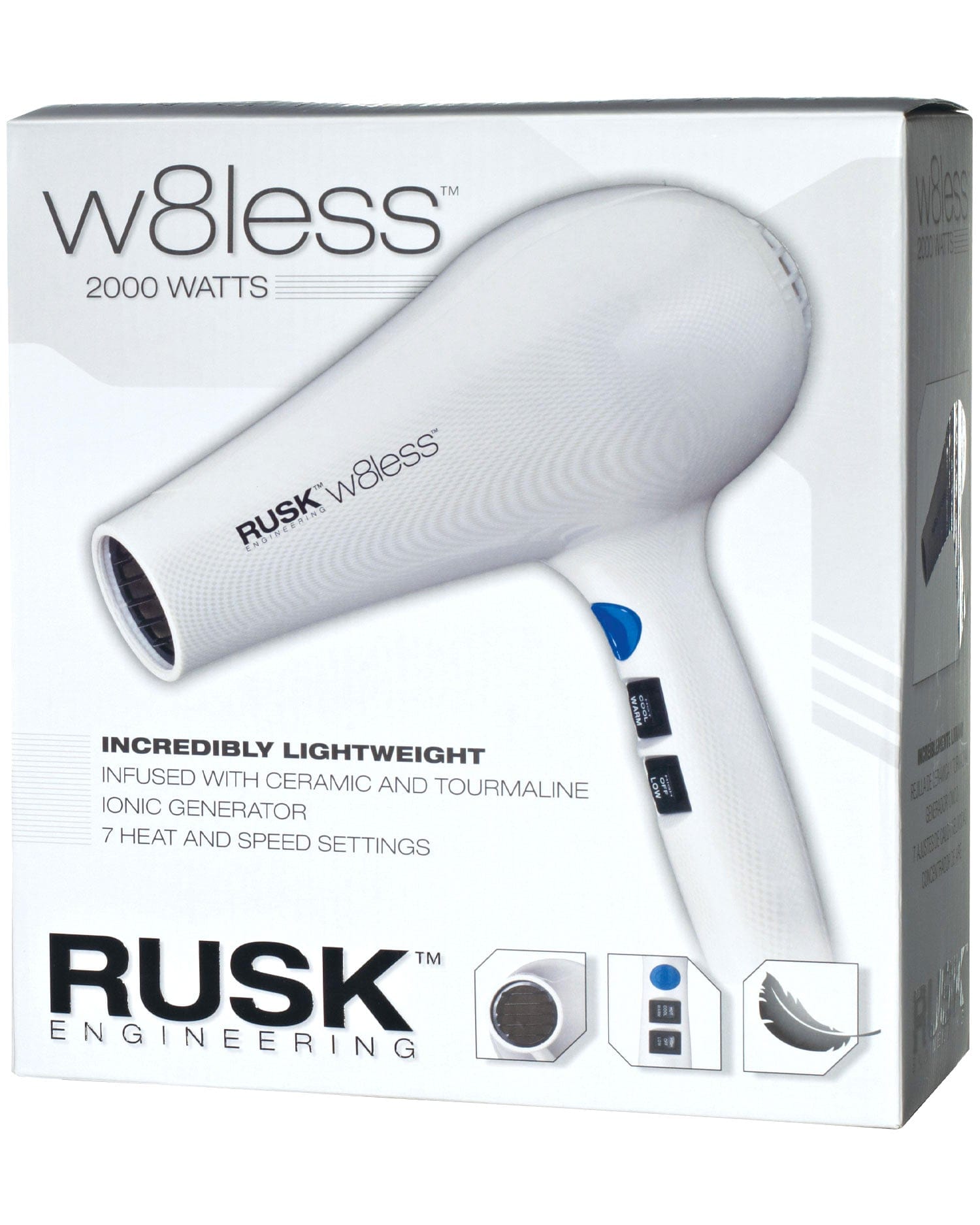 RUSK - w8less Professional 2000 Watt Hair Dryer