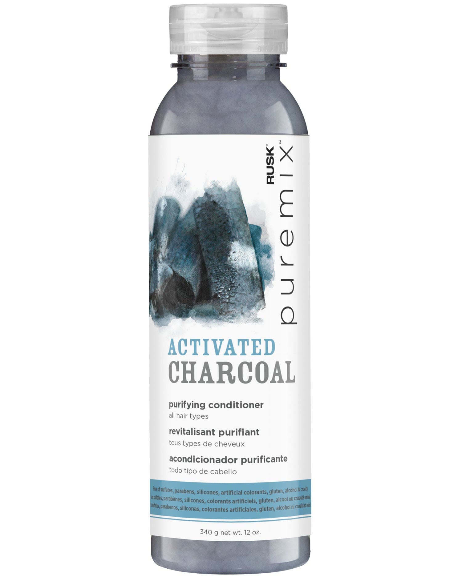 RUSK - Puremix Activated Charcoal, Purifying Conditioner