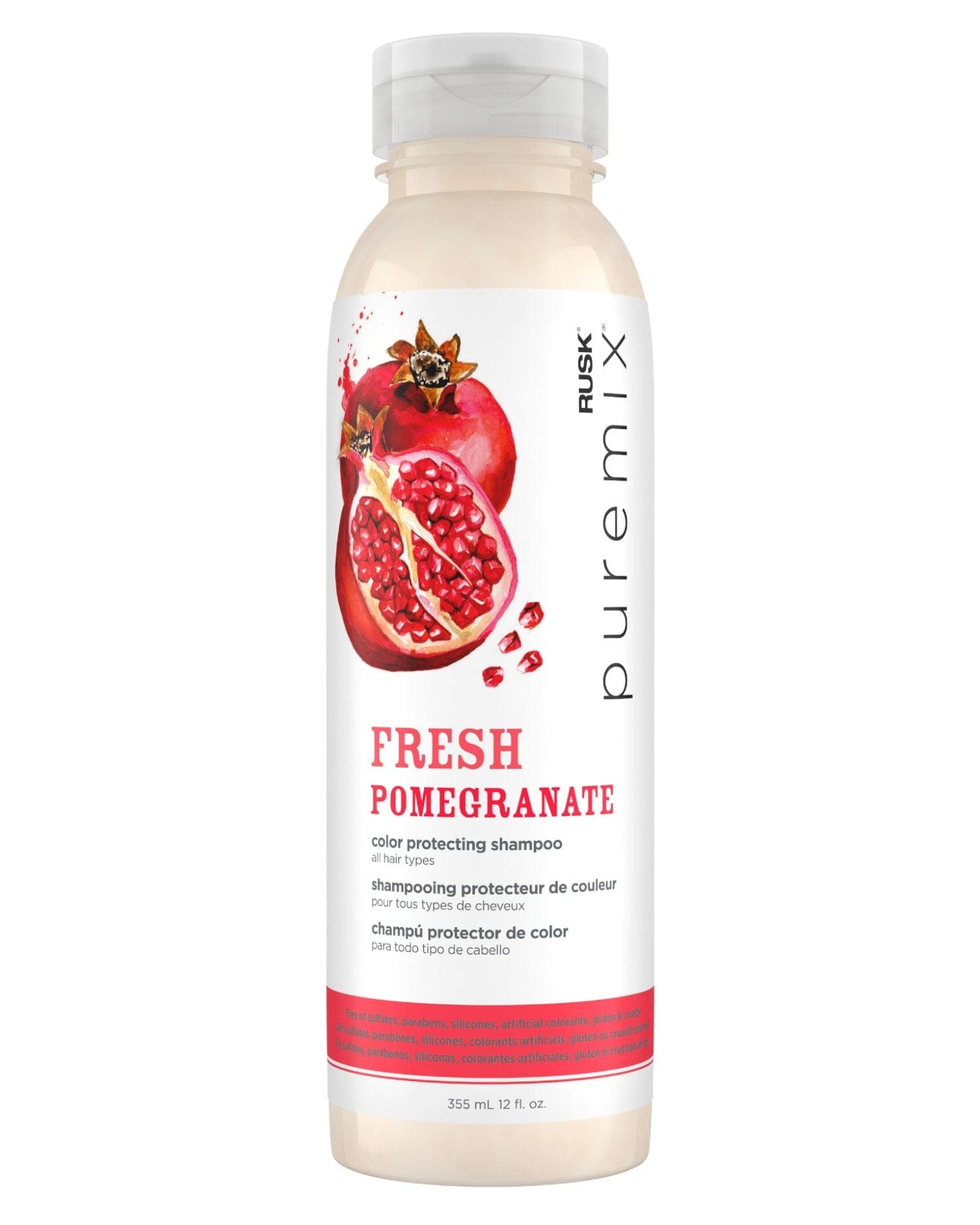 RUSK - Puremix Fresh Pomegranate Color Protecting Shampoo