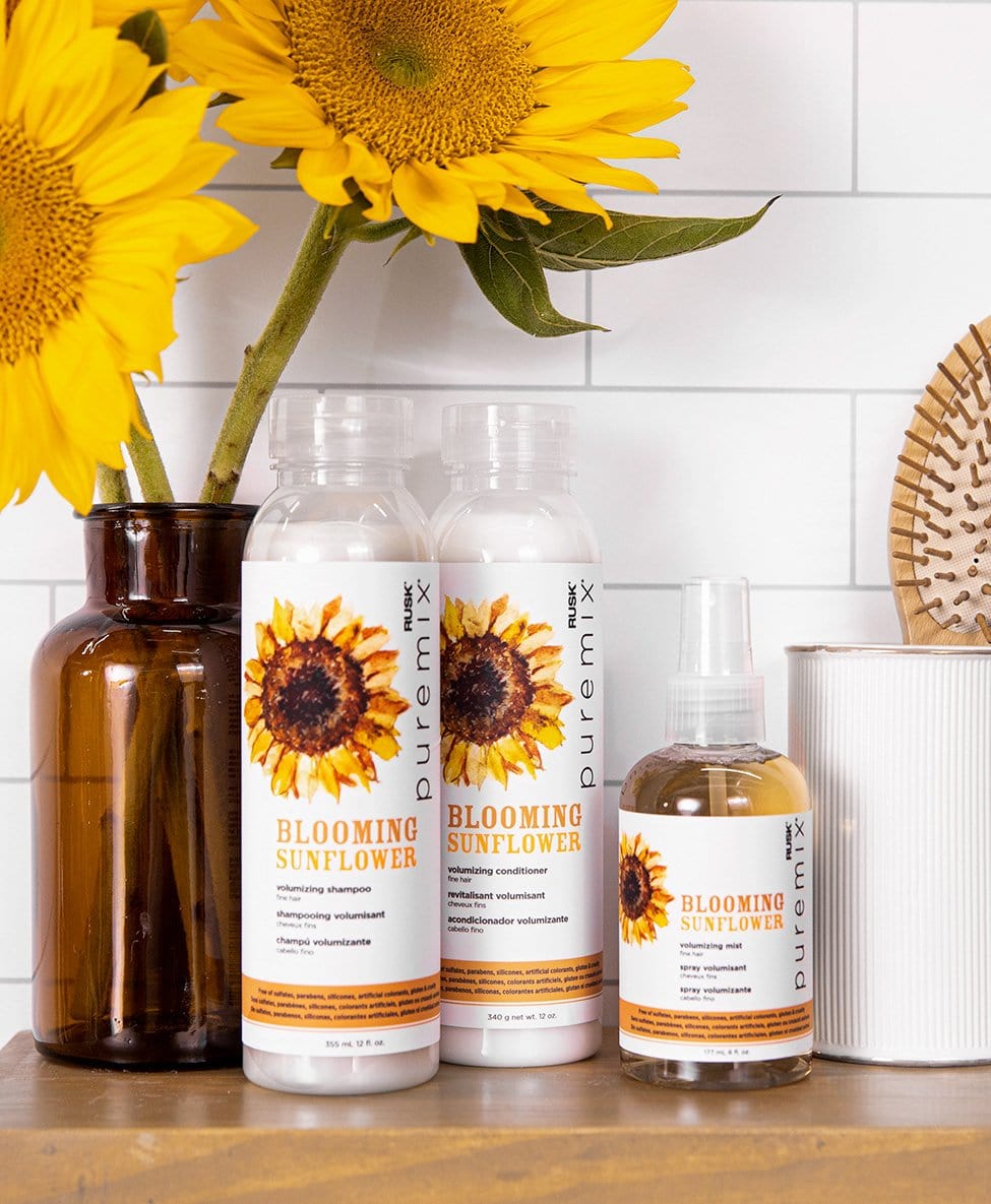 RUSK - Puremix Blooming Sunflower Volumizing Shampoo