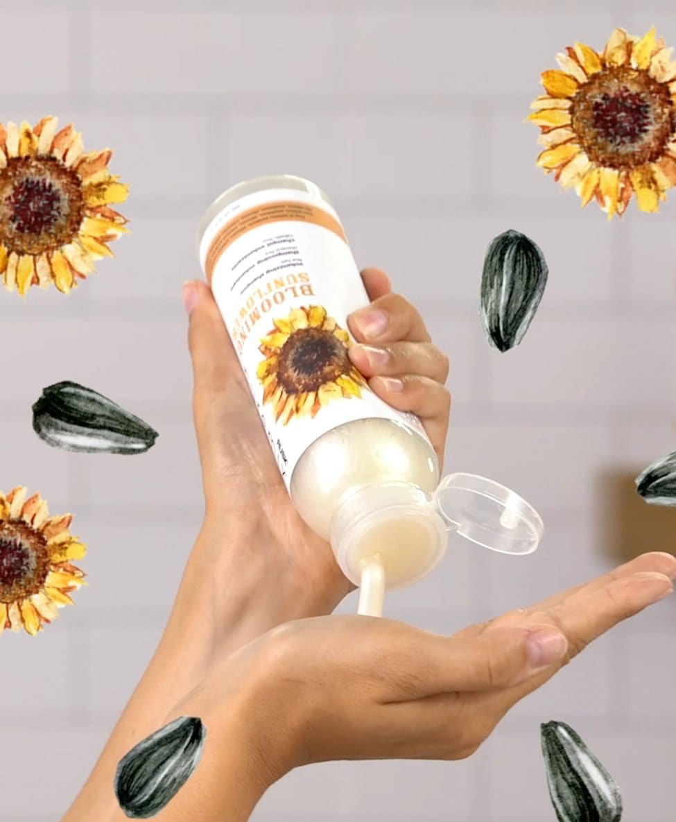 RUSK - Puremix Blooming Sunflower Volumizing Shampoo