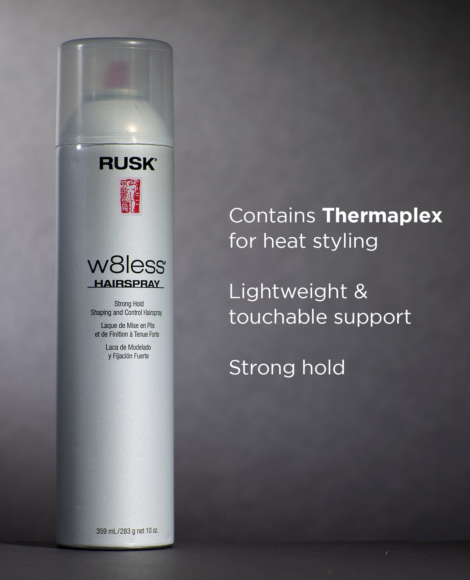 RUSK - Designer Collection W8less Strong Hold Hairspray - 55% VOC