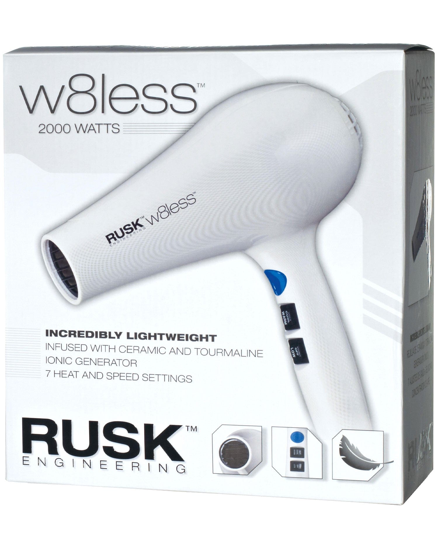 RUSK - w8less Professional 2000 Watt Hair Dryer 
