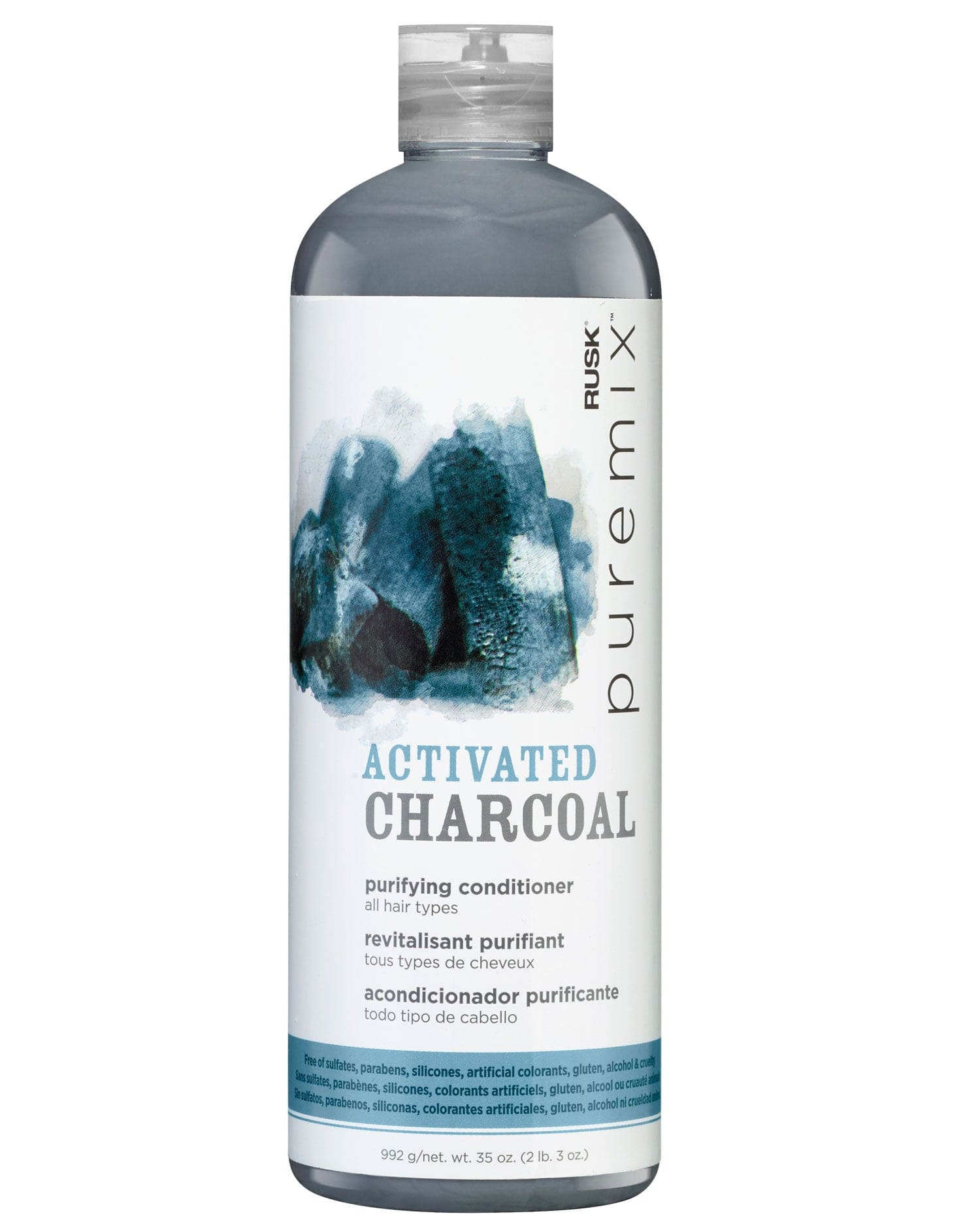 RUSK - Puremix Activated Charcoal, Purifying Conditioner 