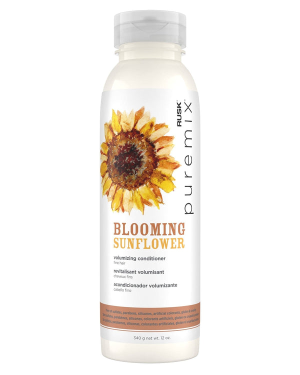 Rusk Conditioner PUREMIX Blooming Sunflower Volumizing Conditioner for Fine Hair 12 oz. Puremix Blooming Sunflower Volumizing Conditioner