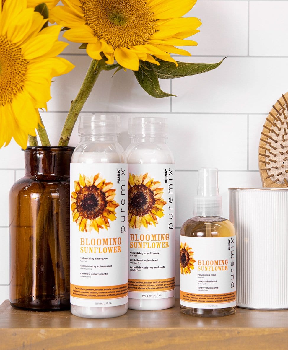 RUSK - Puremix Blooming Sunflower Volumizing Shampoo 