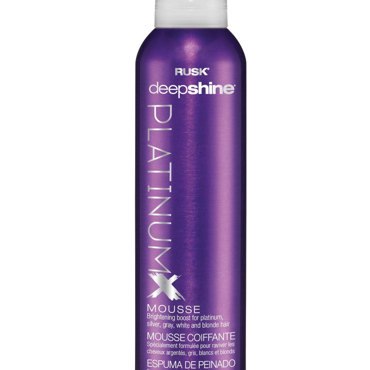 RUSK Deep Shine PLATINUMX Mousse (9oz)