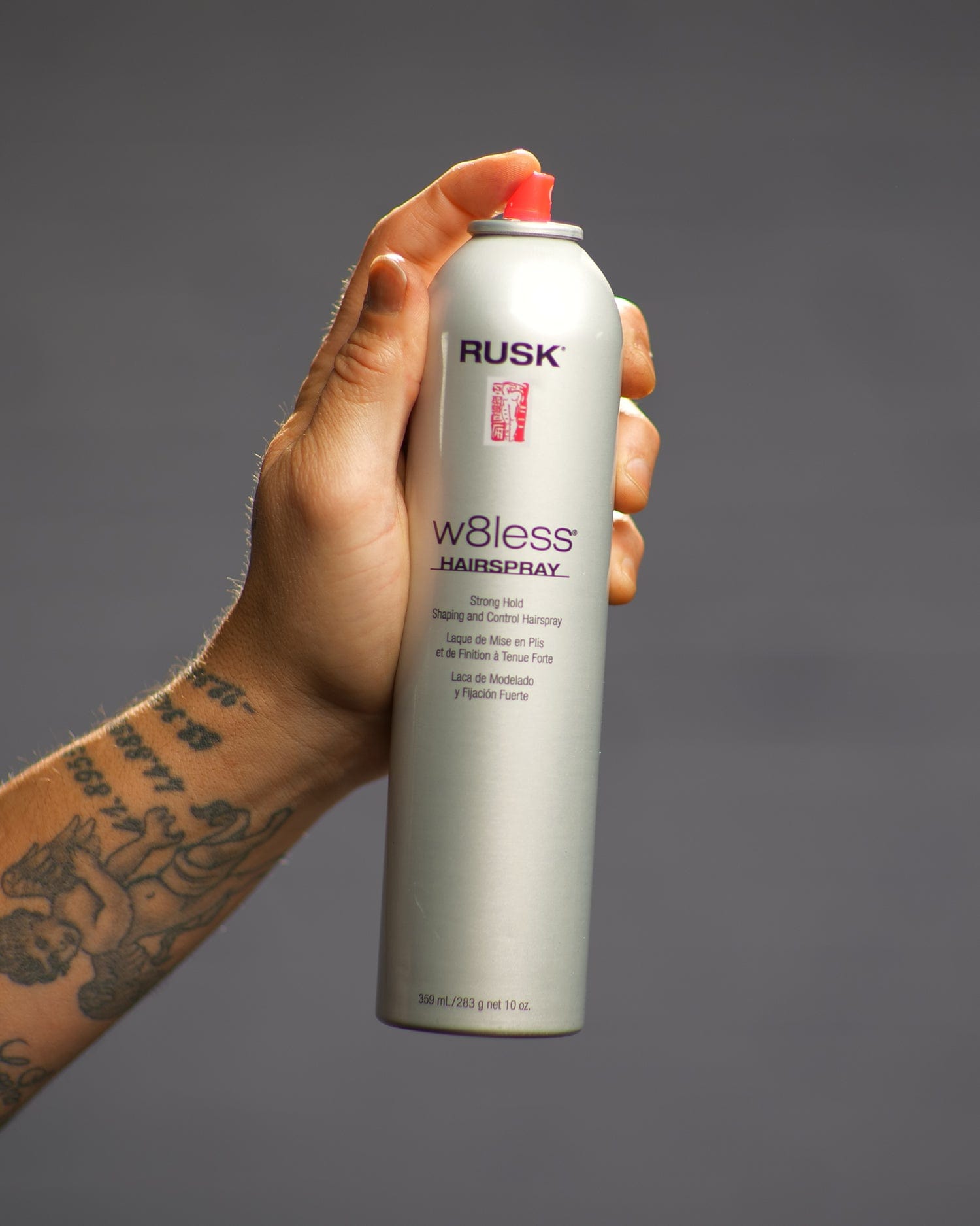 RUSK - Designer Collection W8less Strong Hold Hairspray - 55% VOC 