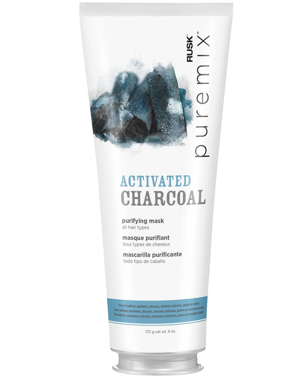 Rusk Treatment PM CHARCOAL MASK 6 OZ Puremix Activated Charcoal, Purifying Mask
